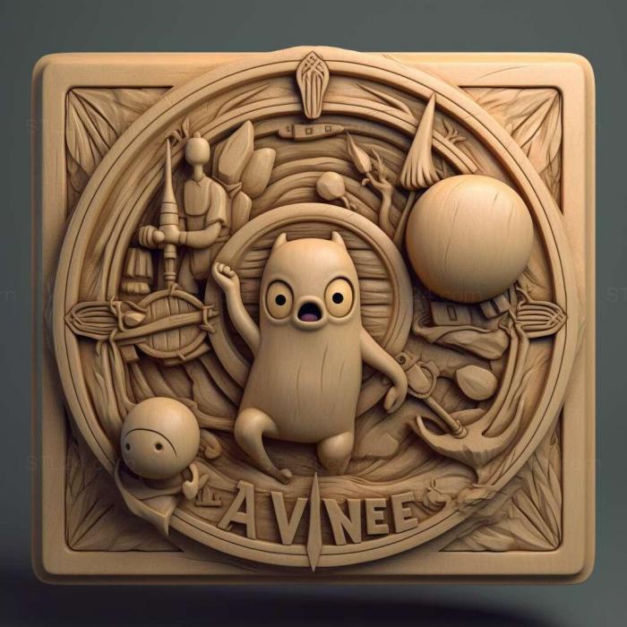 Games (adventure time 3, GAMES_22315) 3D models for cnc